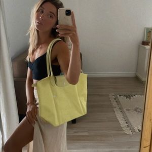 Longchamp Lemon tote bag Medium size (I believe)